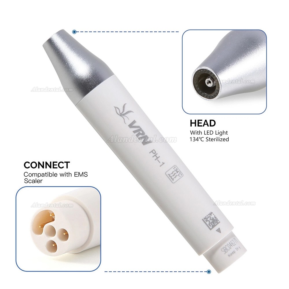 VRN DA-20 Cordless Dental Ultrasonic Scaler + LED Handpiece (Tips Compatible EMS Woodpecker)